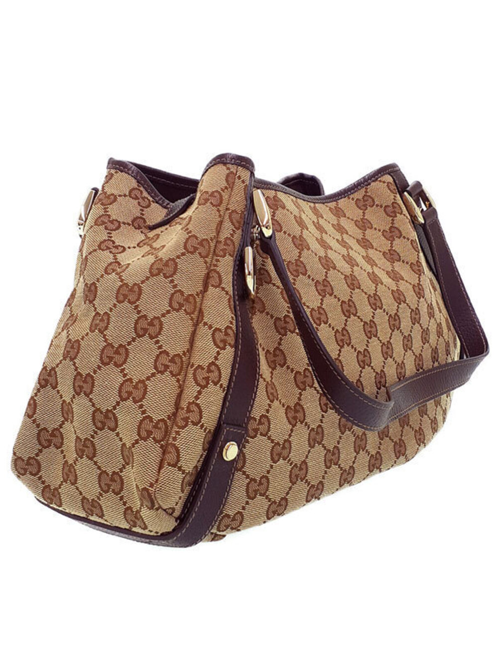 Gucci Bag Canvas Abbey Tote GG Shoulder Black
